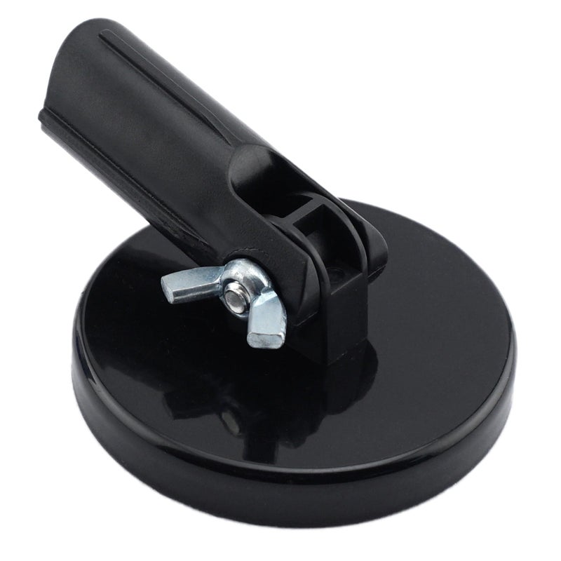 Master Magnetics Magnetic Pick-Up Tool Attachment, 3.20" Diameter, 0.440" Thick Magnet Assembly with Acme-Threaded Attachment for Standard Broom Handle, 65 Pounds Pull, 1 Each - Image 1